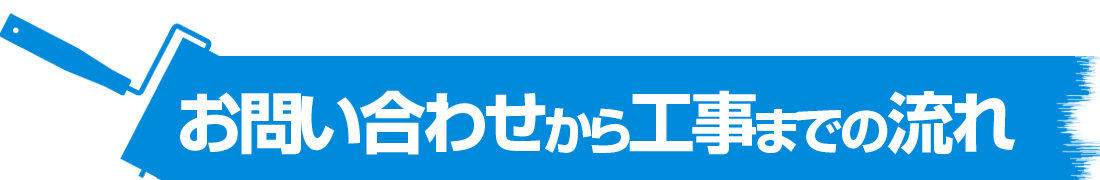 お問い合わせから塗装工事までの流れ